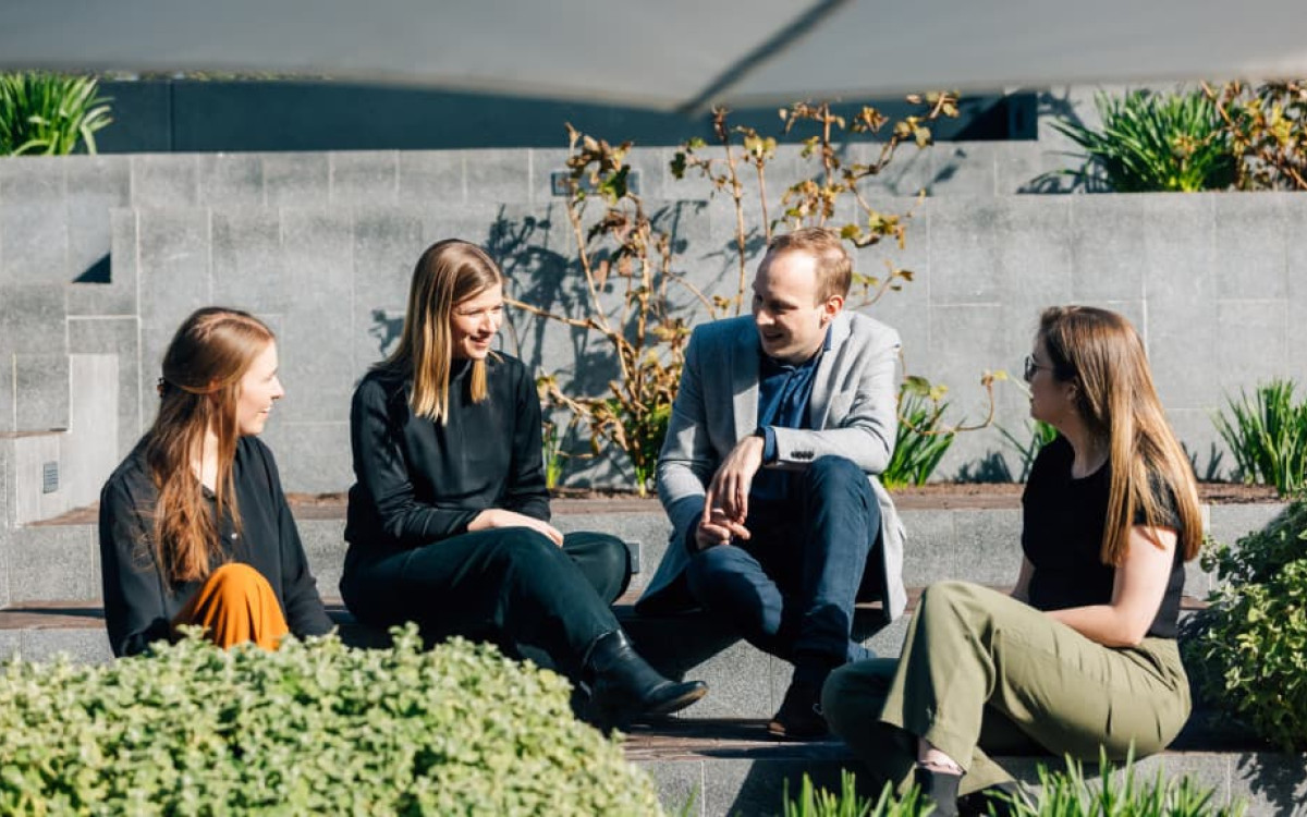 Group young graduates of 2020