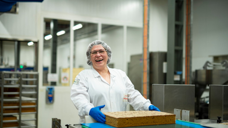 Laughing employee Peijnenburg